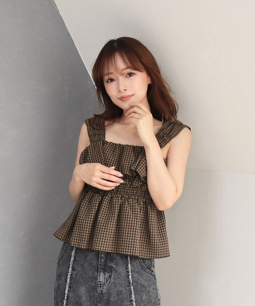 00s 希少 CECIL Mc BEE ビスチェ風フリルオフショルパフブラウス 00s 希少 CECIL Mc BEE ビスチェ風フリルオフショルパフブラウス