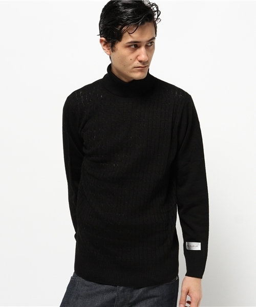 ikka（イッカ）の「GP イタリーヤーンタートルネック （ニット/セーター・メンズ・グレー/ブラック/ネイビー・LARGE/MEDIUM/X-LARGE）」の2枚目の写真