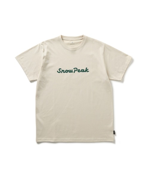 snow peak ホワイト　Tシャツ snow-peak-onepoint-logo-long-