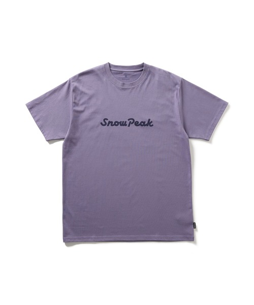 Snow Peak(スノーピーク)の「Snow Peak Typography T-Shirt スノーピーク タイポグラフィ Tシャツ(Tシャツ/カットソー・メンズ・アイボリー/パープル/グレー・M/S/XXL/XL/L/1)」の10枚目の写真