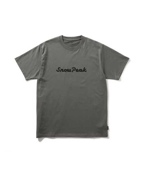Snow Peak(スノーピーク)の「Snow Peak Typography T-Shirt スノーピーク タイポグラフィ Tシャツ(Tシャツ/カットソー・メンズ・アイボリー/パープル/グレー・M/S/XXL/XL/L/1)」の9枚目の写真