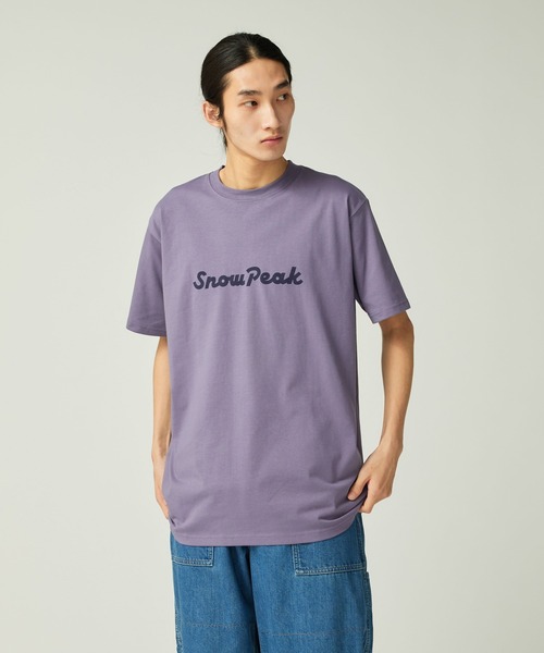 Snow Peak(スノーピーク)の「Snow Peak Typography T-Shirt スノーピーク タイポグラフィ Tシャツ(Tシャツ/カットソー・メンズ・アイボリー/パープル/グレー・M/S/XXL/XL/L/1)」の19枚目の写真