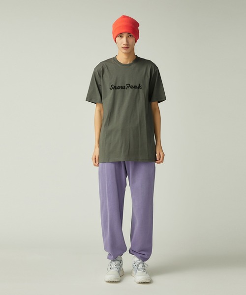 Snow Peak(スノーピーク)の「Snow Peak Typography T-Shirt スノーピーク タイポグラフィ Tシャツ(Tシャツ/カットソー・メンズ・アイボリー/パープル/グレー・M/S/XXL/XL/L/1)」の11枚目の写真