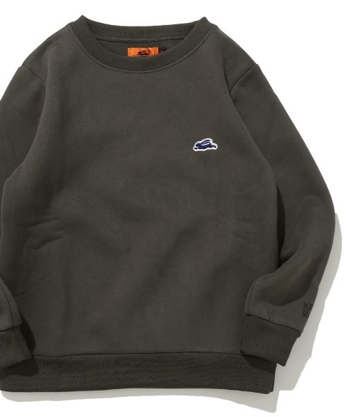 KRIFF MAYER Kid's Collection(クリフメイヤーキッズコレクション)の「【裏起毛】あたたかクルー(スウェット・キッズ・チャコール/オフホワイト/グレー/サックスブルー/イエロー/ネイビー・120/130/140/150/160/170)」の3枚目の写真
