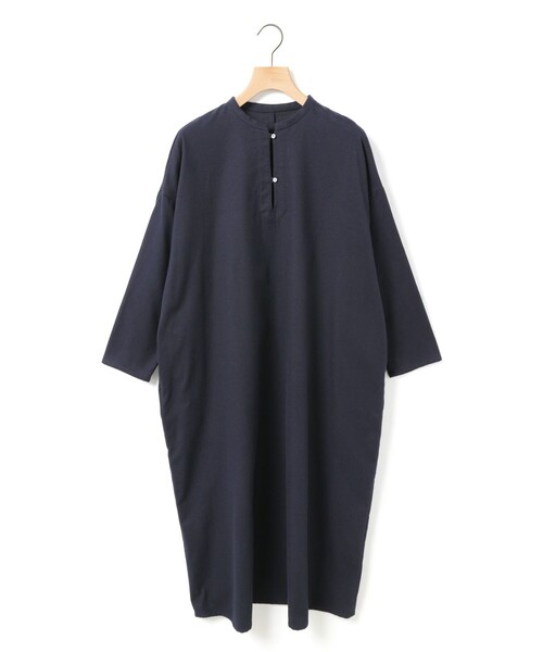 MidiUmi（ミディウミ）の「MidiUmi HOME スキッパーワンピース（ワンピース・レディース・ネイビー/アイボリー・FREE）」の3枚目の写真