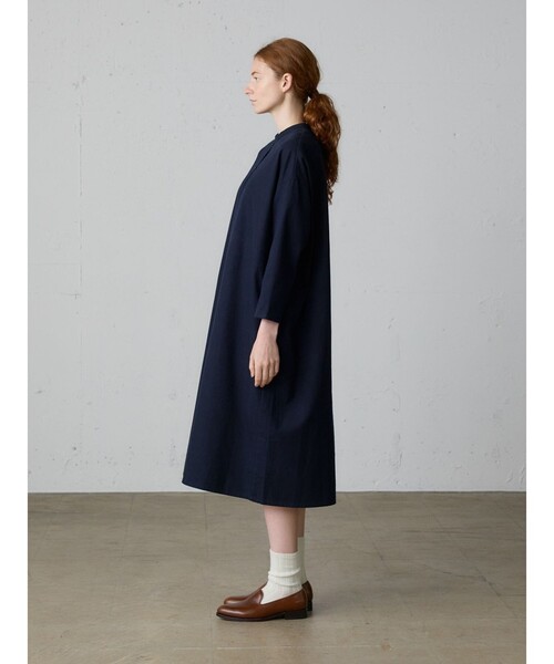 MidiUmi（ミディウミ）の「MidiUmi HOME スキッパーワンピース（ワンピース・レディース・ネイビー/アイボリー・FREE）」の7枚目の写真