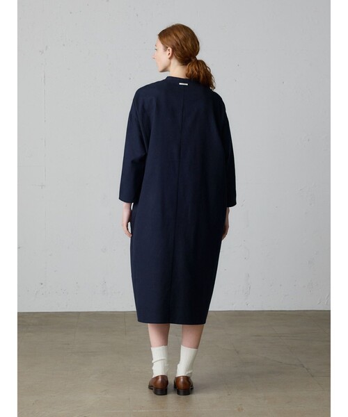 MidiUmi（ミディウミ）の「MidiUmi HOME スキッパーワンピース（ワンピース・レディース・ネイビー/アイボリー・FREE）」の8枚目の写真