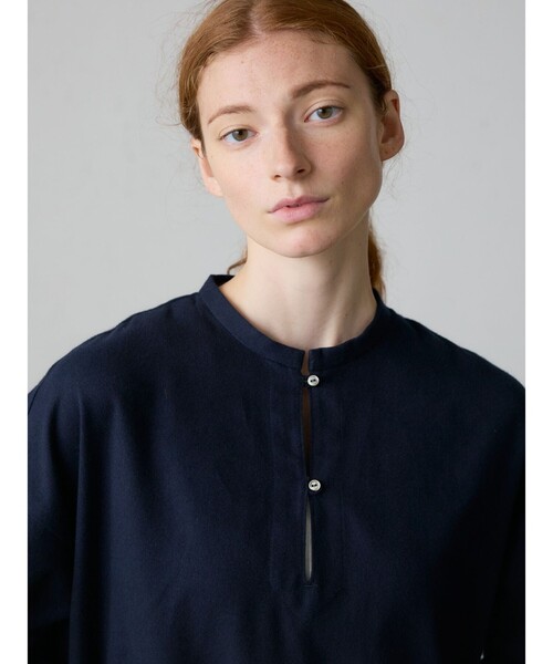 MidiUmi（ミディウミ）の「MidiUmi HOME スキッパーワンピース（ワンピース・レディース・ネイビー/アイボリー・FREE）」の12枚目の写真