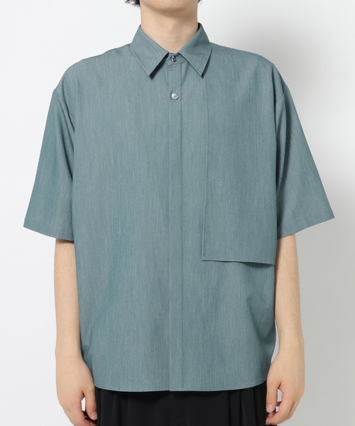 HARE（ハレ）の「YURAGIボタンメランジシャツ(HARE)（シャツ/ブラウス・メンズ・ブラック/ブラウン/ブルー・FREE）」の17枚目の写真