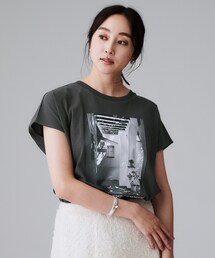 【コットン100/プリントロゴ】フォトTシャツ