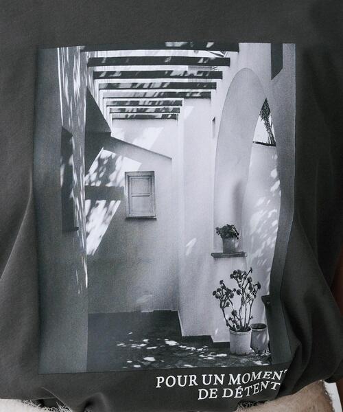 UNTITLED（アンタイトル）の「【コットン100/プリントロゴ】フォトTシャツ（Tシャツ/カットソー・レディース・ホワイト系3/チャコール・44/48/50/00/02/04）」の12枚目の写真