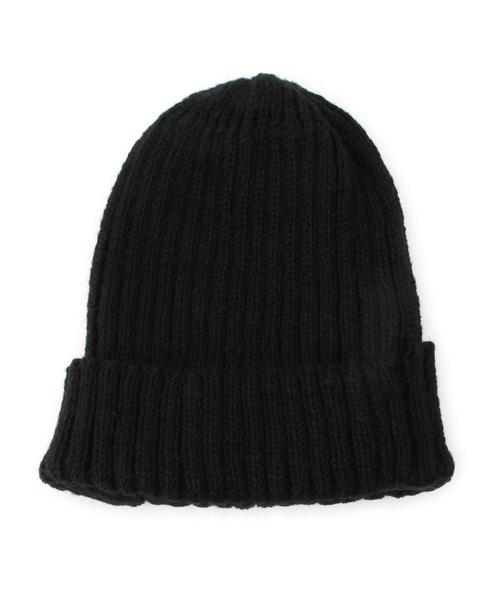 coen（コーエン）の「【Market】リブニットキャップ（ニットキャップ/ビーニー・メンズ・ホワイト/ブラック/グレー/ダークグレー/レッド/ロイヤルブルー・フリー）」の2枚目の写真