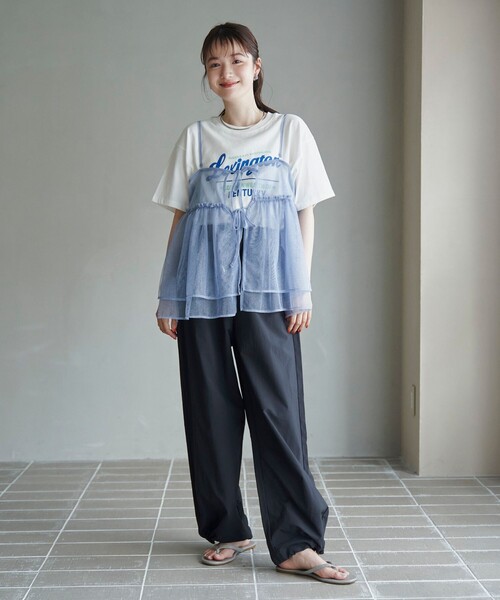 coen(コーエン)の「【UVカット / ストレッチ / 吸水速乾】マルチファンクション バルーンパンツ(スラックス・レディース・オリーブ/ライトピンク/ブラック/ベージュ・L/M)」の9枚目の写真