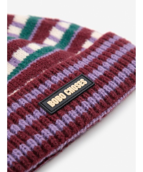 BOBO CHOSES(ボボショーズ)の「Bobo Choses jacquard beanie(ニットキャップ/ビーニー・キッズ・マルチ・HEAD50/HEAD 48)」の2枚目の写真