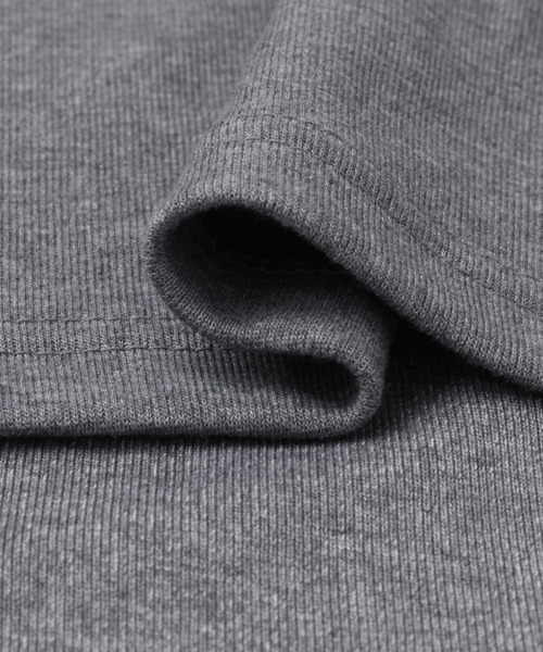 URBAN RESEARCH DOORS(アーバンリサーチドアーズ)の「5分袖リンガーTシャツ(Tシャツ/カットソー・レディース・ブラック/グレー・MEDIUM)」の9枚目の写真