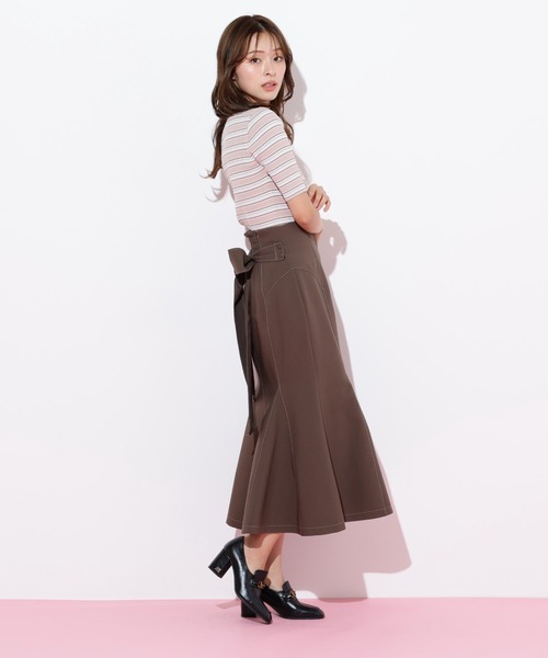 JILL by JILL STUART(ジルバイジルスチュアート)の「◇マルチボーダーニット(ニット/セーター・レディース・ブルー系その他/ブラウン系その他/ピンク系その他・FREE)」の9枚目の写真