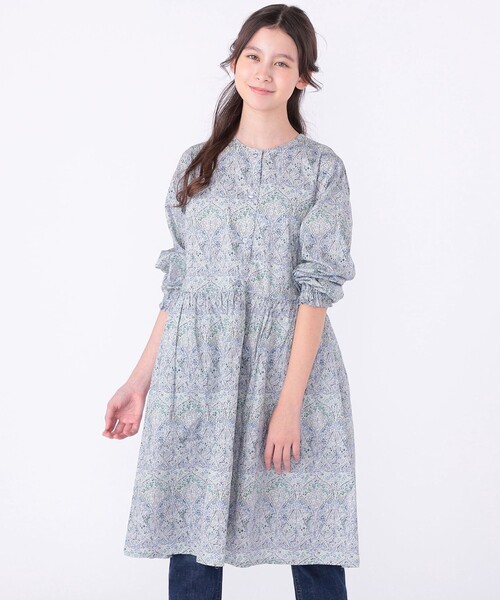 ファミリア　リバティ長袖ワンピース150 セール】SHIPS KIDS:140～150cm / リバティ 長袖 ワンピース