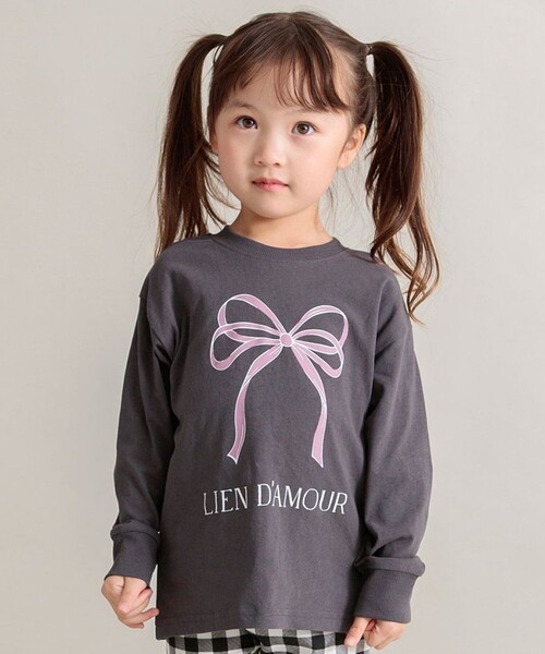 DRC branshes（ディーアールシーブランシェス）の「【WEB限定/DRC】アソートグラフィック長袖Tシャツ（Tシャツ/カットソー・キッズ・オフホワイト/ピンク/ライトグリーン/その他1/ラベンダー/ネイビー/その他5/チャコールグレー/その他7/グレイッシュベージュ/その他6/その他3/その他2/その他4・110/130/140/150/120/100/160）」の3枚目の写真