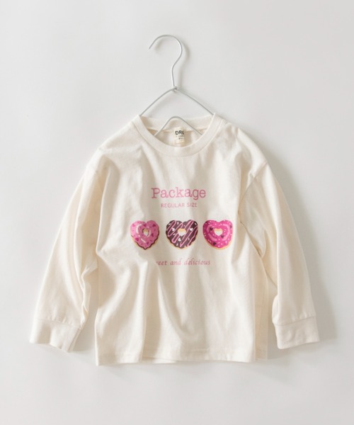 DRC branshes（ディーアールシーブランシェス）の「【WEB限定/DRC】アソートグラフィック長袖Tシャツ（Tシャツ/カットソー・キッズ・オフホワイト/ピンク/ライトグリーン/その他1/ラベンダー/ネイビー/その他5/チャコールグレー/その他7/グレイッシュベージュ/その他6/その他3/その他2/その他4・110/130/140/150/120/100/160）」の2枚目の写真