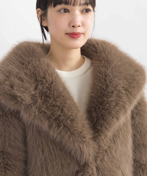PICCIN(ピッチン)の「フェイクファージャケット(その他アウター・レディース・グレー/ブルーグレー/ブラウン・M)」の19枚目の写真