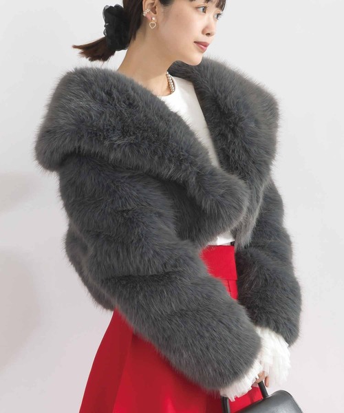 PICCIN(ピッチン)の「フェイクファージャケット(その他アウター・レディース・グレー/ブルーグレー/ブラウン・M)」の11枚目の写真