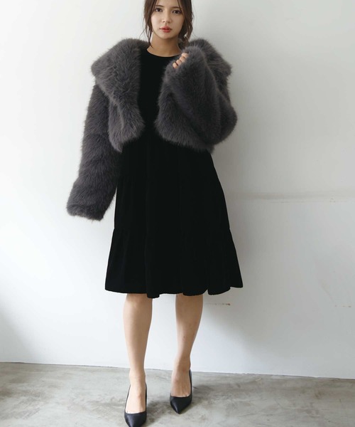 PICCIN(ピッチン)の「フェイクファージャケット(その他アウター・レディース・グレー/ブルーグレー/ブラウン・M)」の17枚目の写真