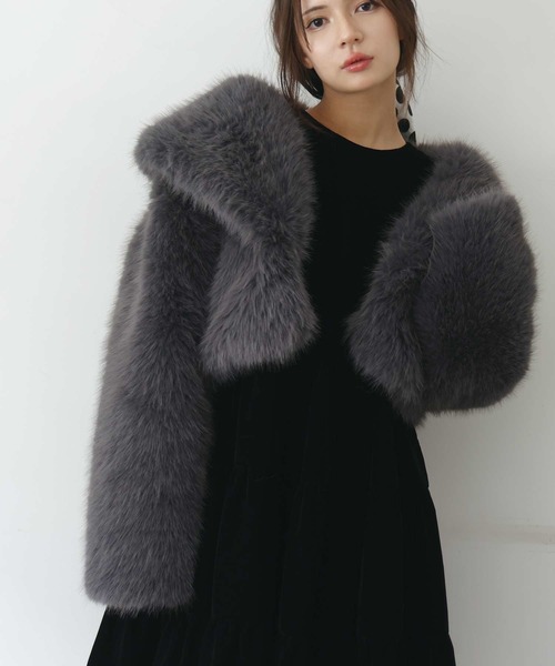 PICCIN(ピッチン)の「フェイクファージャケット(その他アウター・レディース・グレー/ブルーグレー/ブラウン・M)」の15枚目の写真