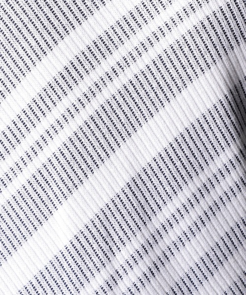 NICOLE CLUB FOR MEN（ニコルクラブフォーメン）の「転換裏ボーダーニット（ニット/セーター・メンズ・ブラック系/ホワイト系1/ホワイト系2/ホワイト系3・MEDIUM/LARGE/X-LARGE）」の22枚目の写真