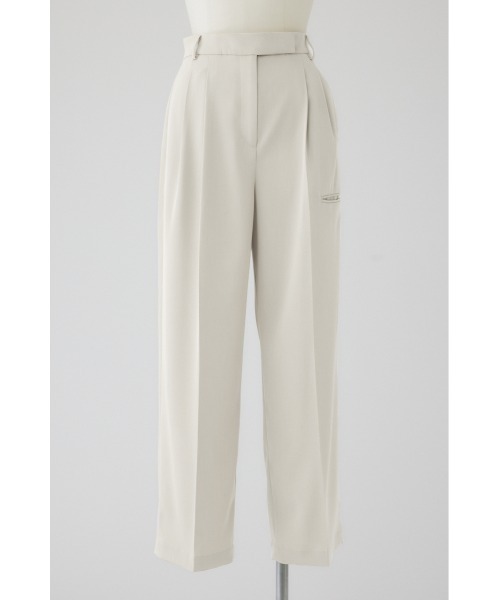RIM.ARK（リムアーク）の「Piping pocket slacks パイピングポケットスラックス（スラックス・レディース・ホワイト/ベージュ/カーキ・38/36）」の2枚目の写真