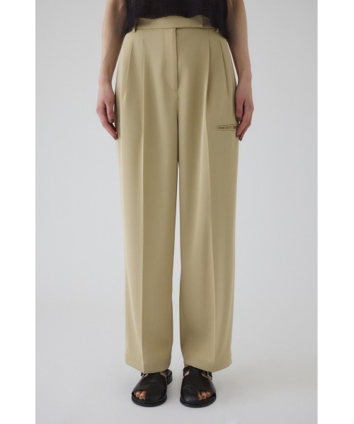 RIM.ARK（リムアーク）の「Piping pocket slacks パイピングポケットスラックス（スラックス・レディース・ホワイト/ベージュ/カーキ・38/36）」の4枚目の写真