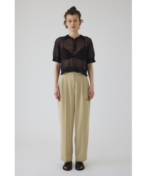 RIM.ARK（リムアーク）の「Piping pocket slacks パイピングポケットスラックス（スラックス・レディース・ホワイト/ベージュ/カーキ・38/36）」の5枚目の写真