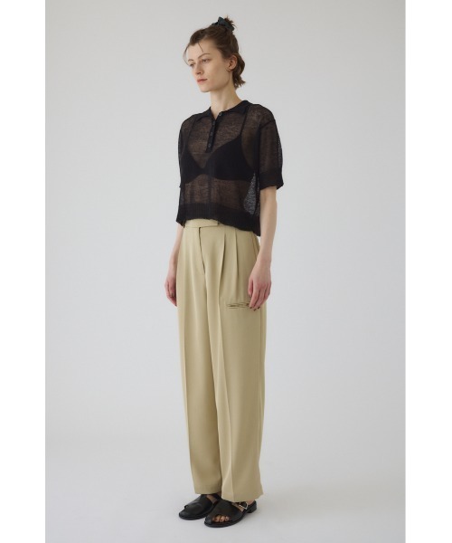 RIM.ARK（リムアーク）の「Piping pocket slacks パイピングポケットスラックス（スラックス・レディース・ホワイト/ベージュ/カーキ・38/36）」の6枚目の写真