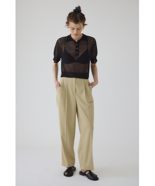 RIM.ARK（リムアーク）の「Piping pocket slacks パイピングポケットスラックス（スラックス・レディース・ホワイト/ベージュ/カーキ・38/36）」の7枚目の写真