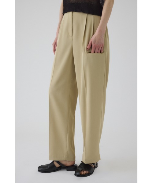RIM.ARK（リムアーク）の「Piping pocket slacks パイピングポケットスラックス（スラックス・レディース・ホワイト/ベージュ/カーキ・38/36）」の14枚目の写真