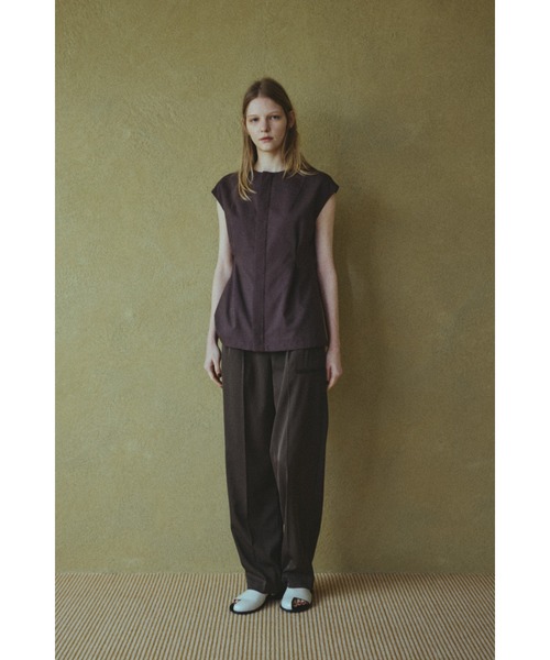 RIM.ARK（リムアーク）の「Piping pocket slacks パイピングポケットスラックス（スラックス・レディース・ホワイト/ベージュ/カーキ・38/36）」の13枚目の写真