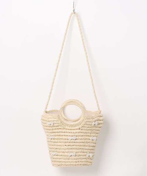 tocco closet（トッコ　クローゼット）の「【ZOZO限定】パールリボンカゴバック（かごバッグ・レディース・ベージュ/ブラウン・FREE）」の15枚目の写真