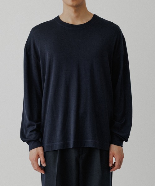 NIKKE】ウール天竺 ロングスリーブ ニットTシャツ（Tシャツ/カットソー