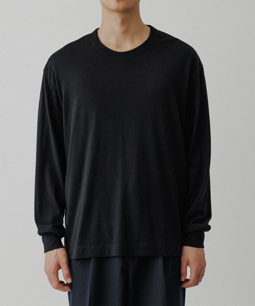 NIKKE】ウール天竺 ロングスリーブ ニットTシャツ（Tシャツ/カットソー