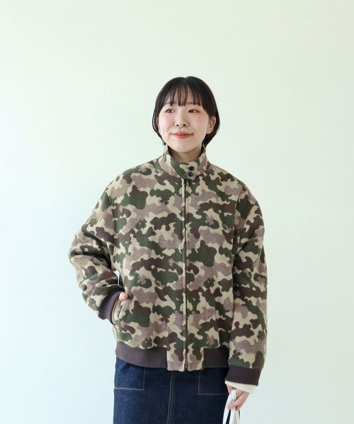 PAR ICI（パーリッシィ）の「迷彩ジャカード スウィングトップ（ブルゾン・レディース・カーキ・FREE）」の21枚目の写真