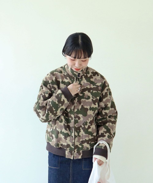 PAR ICI（パーリッシィ）の「迷彩ジャカード スウィングトップ（ブルゾン・レディース・カーキ・FREE）」の22枚目の写真