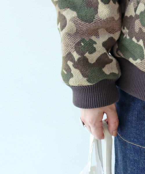 PAR ICI（パーリッシィ）の「迷彩ジャカード スウィングトップ（ブルゾン・レディース・カーキ・FREE）」の15枚目の写真