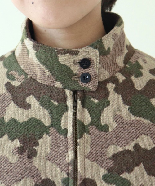 PAR ICI（パーリッシィ）の「迷彩ジャカード スウィングトップ（ブルゾン・レディース・カーキ・FREE）」の11枚目の写真