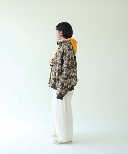PAR ICI（パーリッシィ）の「迷彩ジャカード スウィングトップ（ブルゾン・レディース・カーキ・FREE）」の19枚目の写真