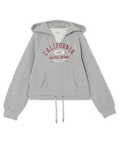 GUESS JEANS Notch Neck Hoodie