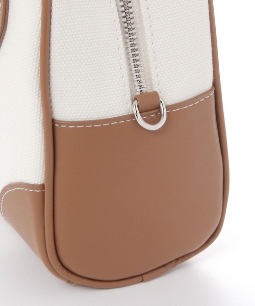 LAKOLE（ラコレ）の「キャンバスコンビボストンバッグ / 585001（ハンドバッグ・レディース・オフホワイト/ベージュ・FREE）」の11枚目の写真