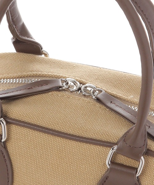 LAKOLE（ラコレ）の「キャンバスコンビボストンバッグ / 585001（ハンドバッグ・レディース・オフホワイト/ベージュ・FREE）」の15枚目の写真