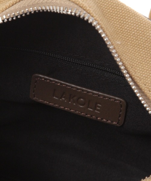 LAKOLE（ラコレ）の「キャンバスコンビボストンバッグ / 585001（ハンドバッグ・レディース・オフホワイト/ベージュ・FREE）」の17枚目の写真