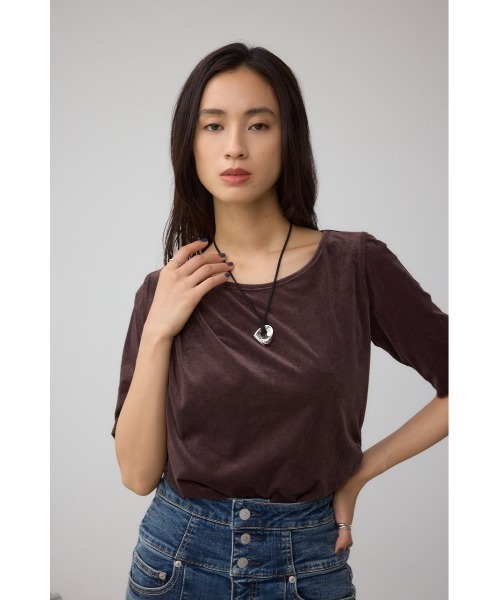 AZUL by moussy（アズールバイマウジー）の「ニュアンストップアジャスタブルチョーカー（チョーカー・レディース・グレー/ブラック・FREE）」の9枚目の写真