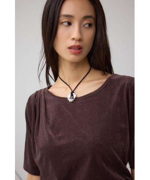 AZUL by moussy（アズールバイマウジー）の「ニュアンストップアジャスタブルチョーカー（チョーカー・レディース・グレー/ブラック・FREE）」の10枚目の写真