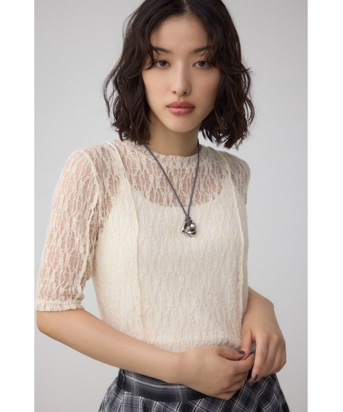 AZUL by moussy（アズールバイマウジー）の「ニュアンストップアジャスタブルチョーカー（チョーカー・レディース・グレー/ブラック・FREE）」の4枚目の写真